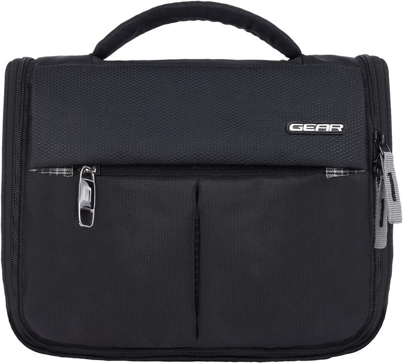 Gear Toilet Pouch 6L Small Waterproof Makeup Kit/Toilet Kit/Toiletry Bag/Travel Bag/Travel Pouch with Wall Hanging Loop-Black Grey Demand fit global economical quality - Image 1
