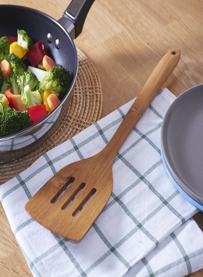FAAY 3-in-1 Wooden Spatulas, Kitchen Utensils, Cooking Utensil, 100% Healthy Utensils from High Moist Resistance Teak, Eco-Friendly Wood Spatula for Non Stick Cookware - Image 4