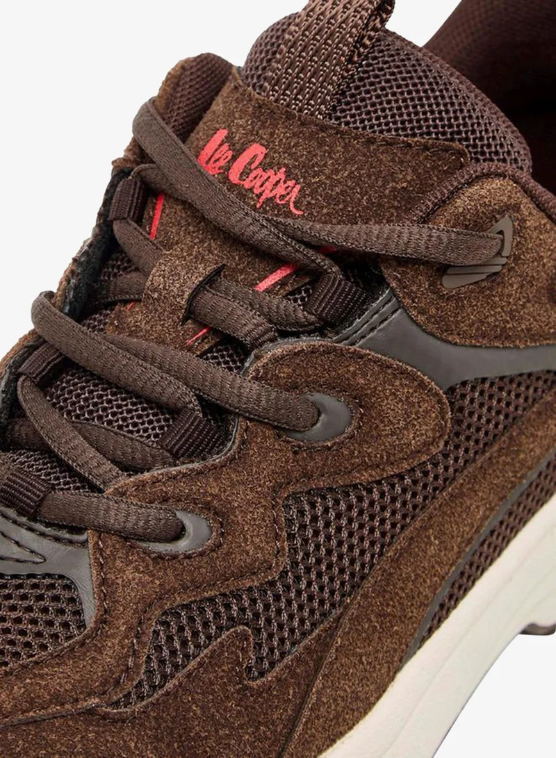 Lee Cooper BROWN Women Panelled Lace-Up Ankle Sneakers for Women | Best Price UAE