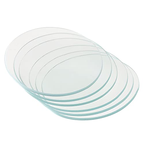 PATIKIL PATIKIL 70 mm Diameter Watch Glass, 12 Packs Beaker Cover Smooth Edges Chamfered Arc for Laboratory, Transparent  - Image 2