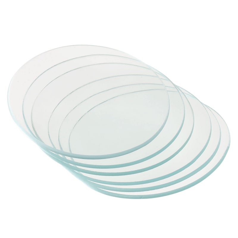 PATIKIL PATIKIL 70 mm Diameter Watch Glass, 12 Packs Beaker Cover Smooth Edges Chamfered Arc for Laboratory, Transparent  - Image 1