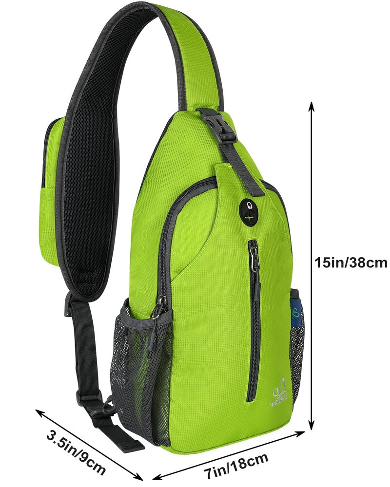 WATERFLY Crossbody Sling Backpack Sling Bag Travel Hiking Chest Bag Daypack - Image 2