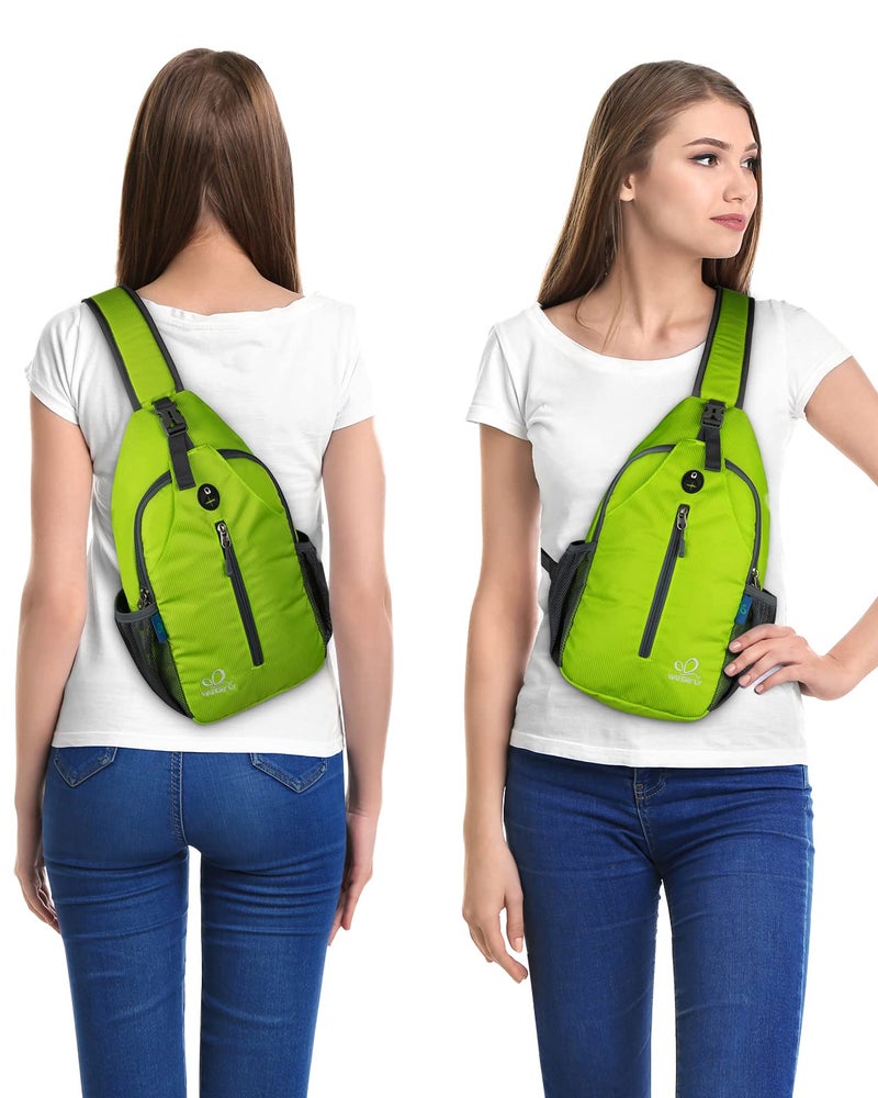 WATERFLY Crossbody Sling Backpack Sling Bag Travel Hiking Chest Bag Daypack - Image 3