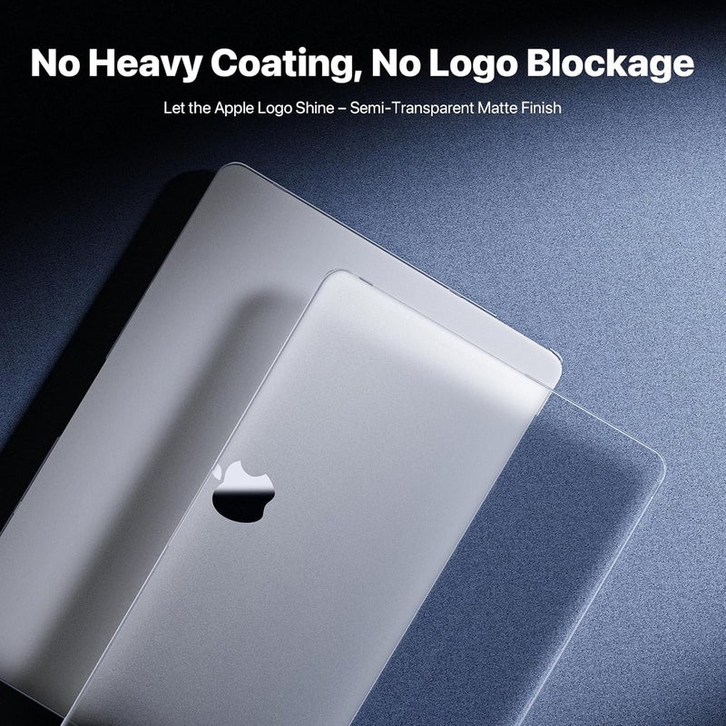 soonjet Invisible Armor Compatible for Macbook Air 13 inch Case M1 2020 2019 2018 [Shockproof Protector] Sturdy Protective Hard Shell Cover for Laptop A2337 A2179 A1932 (Matte Clear) - Image 5