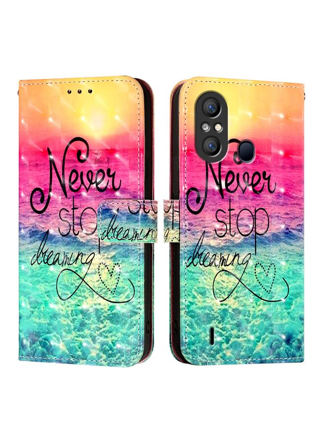 S-TOP Case For Itel A58 / A49 3D Painting Horizontal Flip Leather Phone Case - Image 2