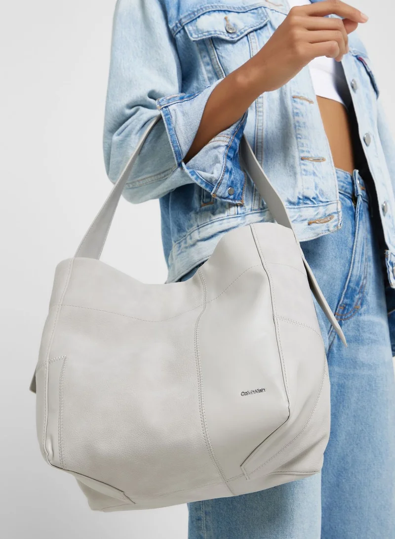 CALVIN KLEIN Texture Block Medium Shopper