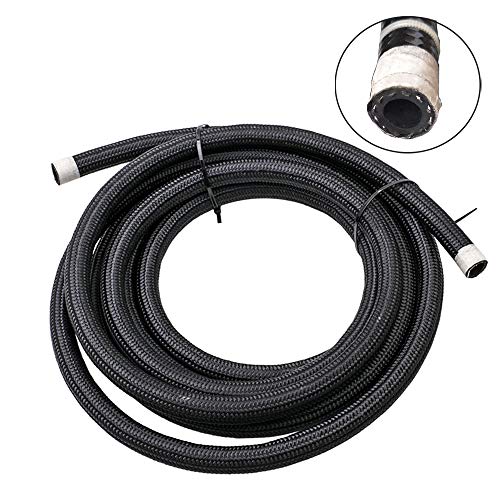 Byredio 6AN Fuel Line Braided 10ft Transmission Cooler Hose for Oil,Gas,Fuel,Hydraulic 500-2000 psi High Pressure & Tamper Resistant (8.71mm ID) - Image 1