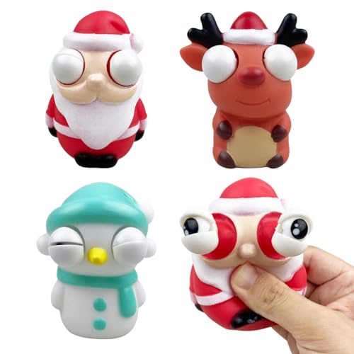 Pinkiwine 3 Pack Christmas Squeeze Out Eyes Toys for Kids Boys Girls Toddlers Christmas Stocking Stuffers Party Favors Gifts - Image 1