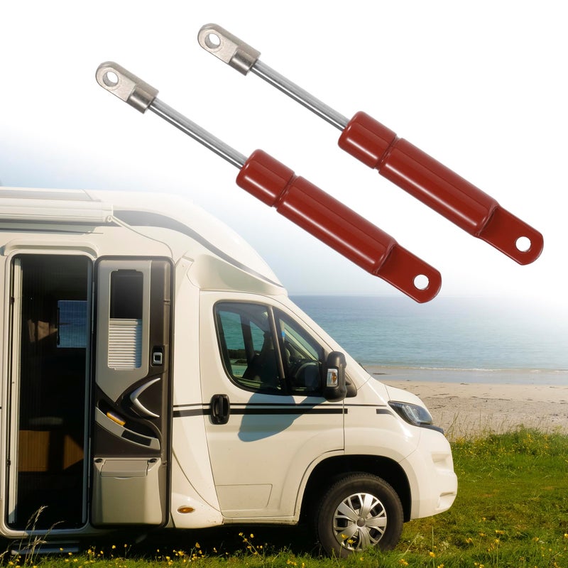 Generic X AUTOHAUX 2 Pcs 4 Inch 5Ibs/22N Red Lift Supports Struts Shocks Gas Spring Universal for RV Car Truck Boat Window Cabinet Door Cover Lids  - Image 2