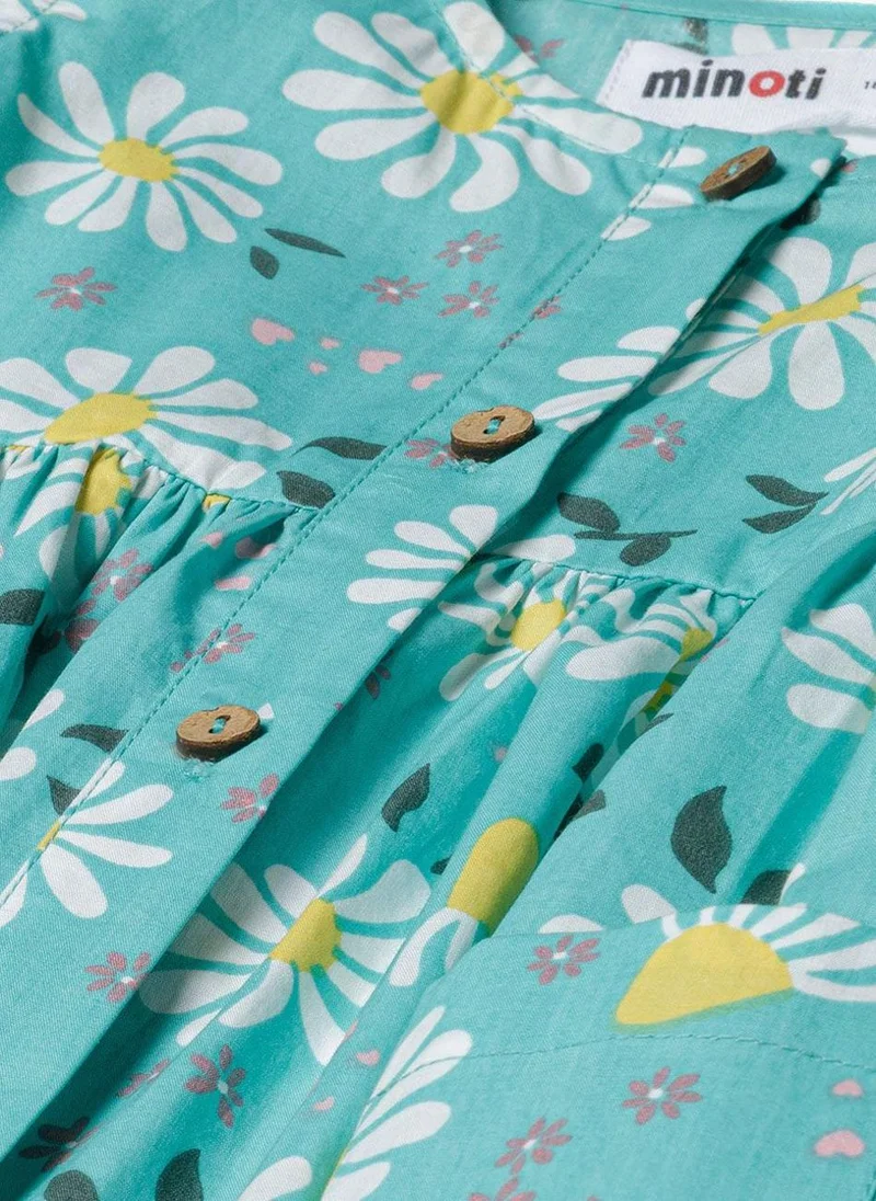 MINOTI Floral Button-Down Dress