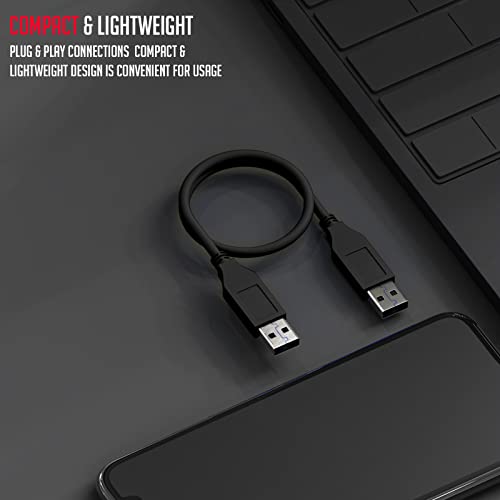 LS LAPSTER Quality Assured Fast Speed Usb 3.0 Type A Cable, Usb Male To Male, Cable Cord For Laptop Cooling Pad, Hard Drive (Black-50Cm) - Image 5
