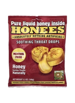 Honees Honees, Soothing Throat Drops, Honey, 20 King Size Drops, 3.5 oz (100 g)  - Image 1
