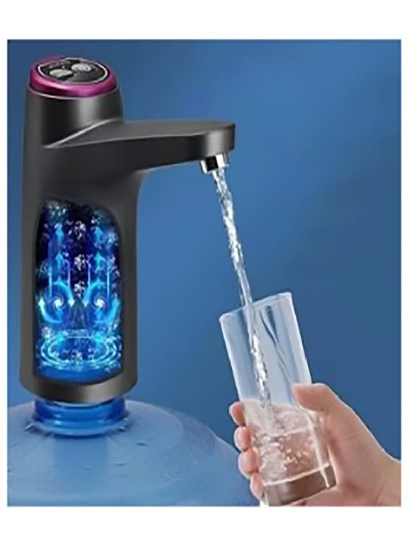 موزع مياه أوتوماتيكي لإبريق عالمي سعة 3-5 جالون - مضخة مياه كهربائية قابلة لإعادة الشحن عبر USB، موزع زجاجات مياه مريح ومحمول - Image 2
