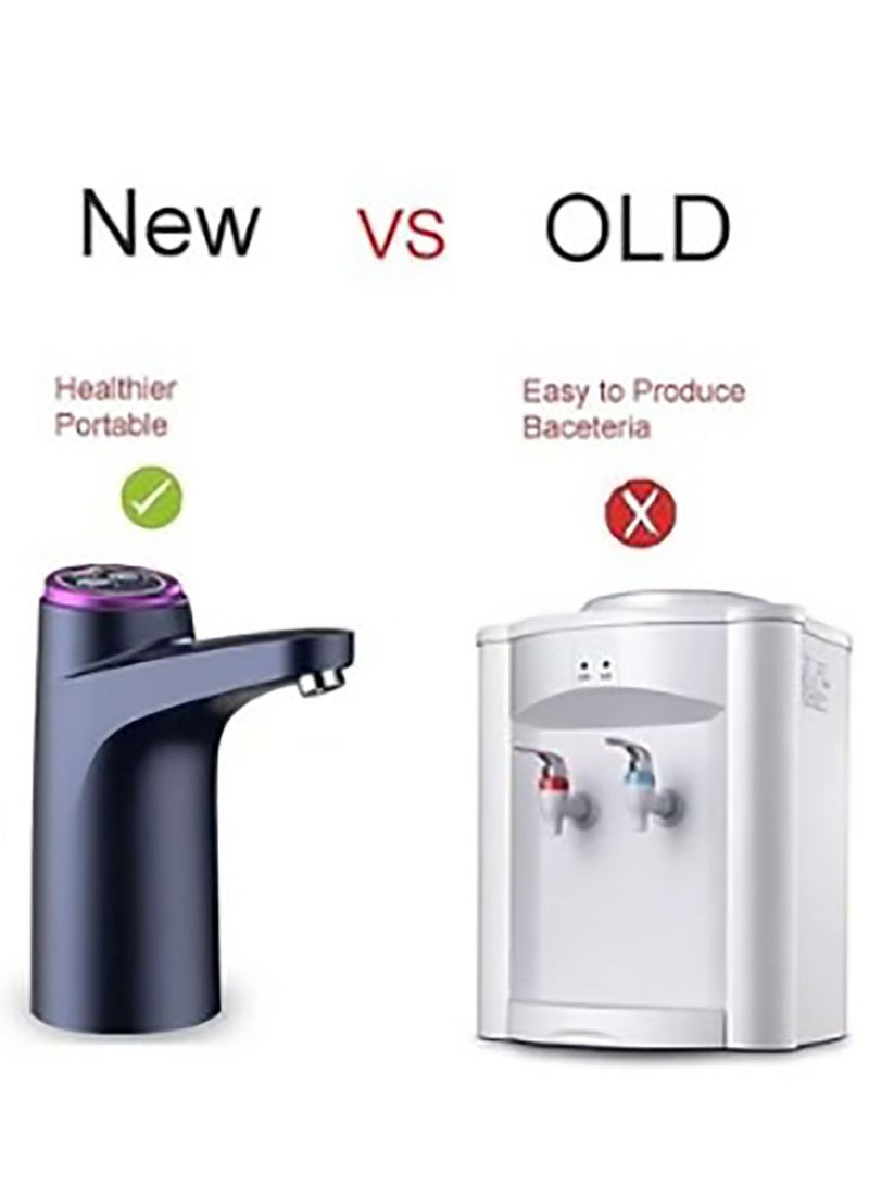 موزع مياه أوتوماتيكي لإبريق عالمي سعة 3-5 جالون - مضخة مياه كهربائية قابلة لإعادة الشحن عبر USB، موزع زجاجات مياه مريح ومحمول - Image 4