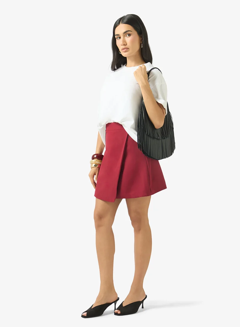 Ginger Mini Wrap Skirt