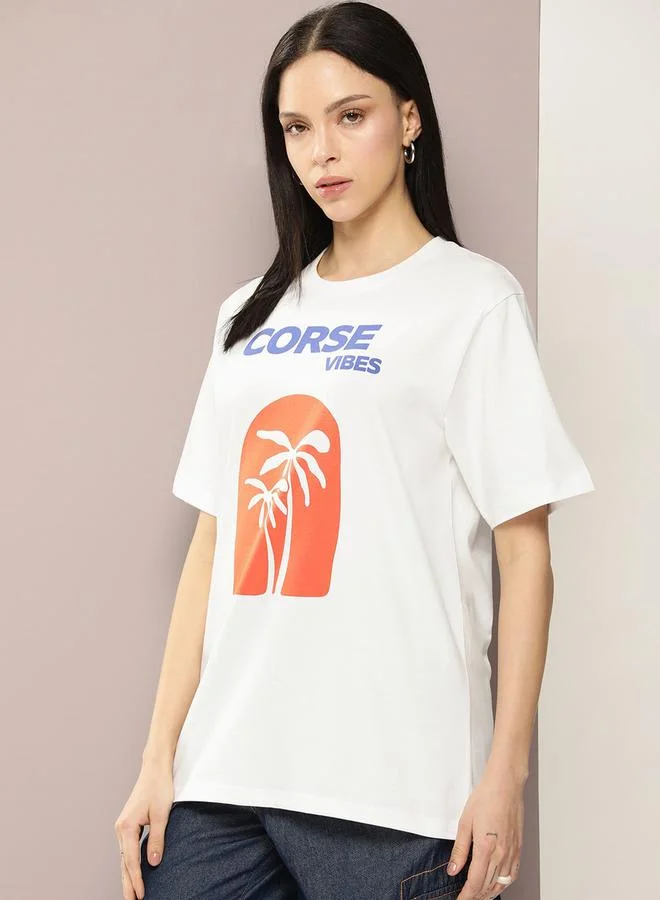 ديلينجر تيشيرت Dillinger بطبعة جرافيك بتصميم Oversized Corse Vibes