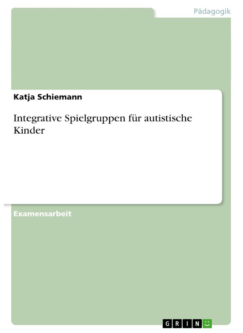 Integrative Spielgruppen für autistische Kinder 