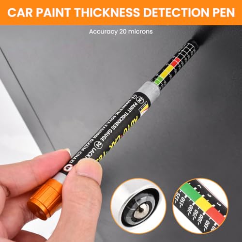 STHIRA® Paint Thickness Gauge Pen with Cap Magnetic Coating Thickness Gauge Color-coded Quick Assessment Portable Paint Thickness Gauge Versatile Manual Paint Coating Thickness Gague Tool - Image 5