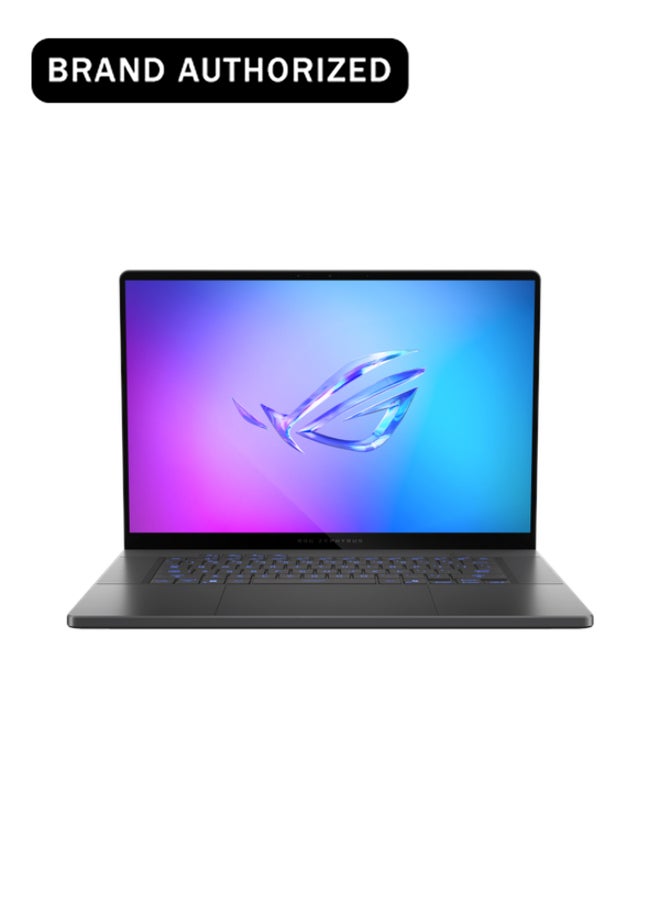 ROG Zephyrus G16 Gaming Laptop, AMD Ryzen AI 7 350 Processor, 32 GB RAM, 1TB SSD, 8 GB Nvidia RTX 5060 Graphics, 16" 2.5K 240Hz (0.2ms GtG) OLED Display, Windows 11 Home, Backlit Chiclet 1-Zone R GB English & Arabic Keyboard, Eclipse Gray, 1 Year Eclipse Grey