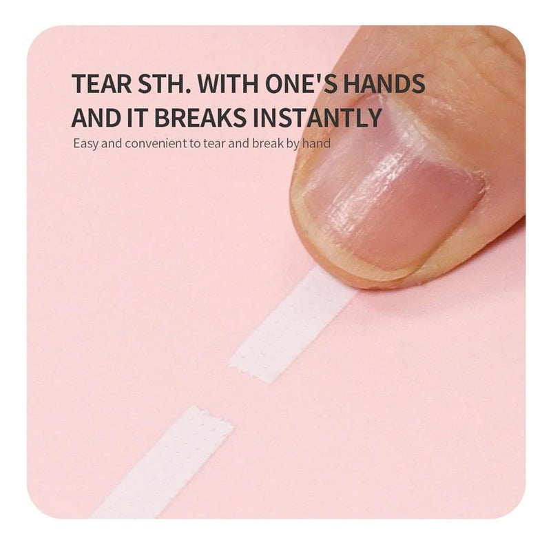 Lash Tape for Eyelash Extensions 100Pcs 4mm Eyelash Lifting Tape Easy Tear Professional Eyelash Tape Grafted Eyelash Beauty Eyelashes Extension Supplies(White) - Image 4