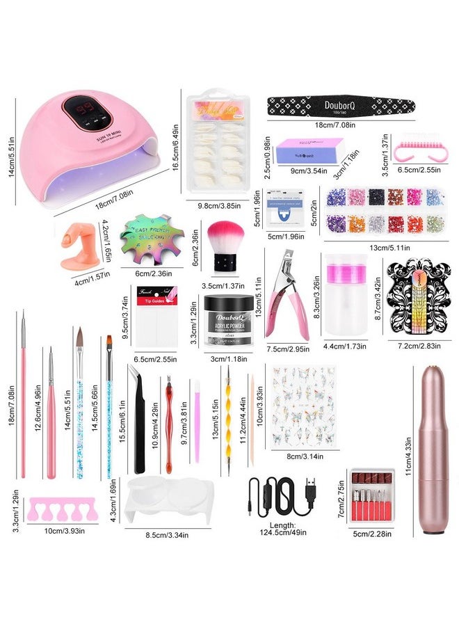 MAJOR DIJIT - Acrylic Nail Kit-Starter Nails Kit Acrylic Set Acrylic Powder & Liquid With Nail Drill U V Light Acrylic With Everything For Beginners Acrylic Nail Set Full Acrylic Nail Supplies - Image 1