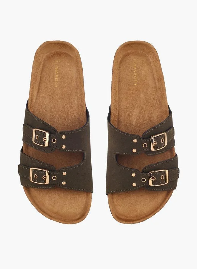 Flora Bella By Shoexpress Women Studded Double Strap Sandals
