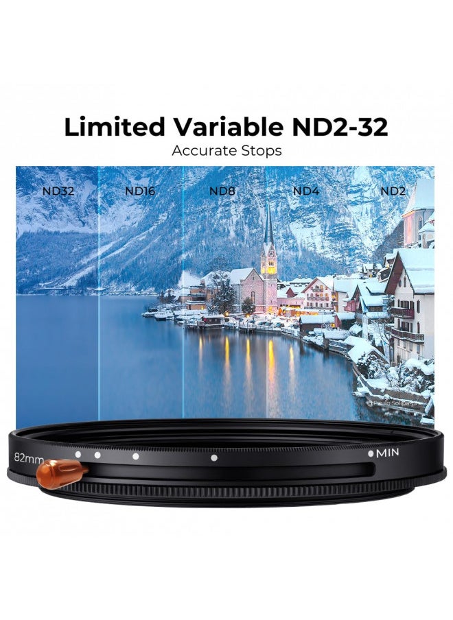 K&F Concept K&F Concept 82mm Variable Fader ND2-ND32 ND Filter and CPL Circular Polarizing Filter 2 in 1 for Camera Lens No X Spot Waterproof Scratch Resistant (Nano-X Series)  - Image 3