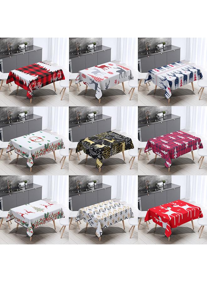 Bluejw Christmas Decorative Dining Table Cloth Party Holiday Evening Restaurant Meal Covering Cloth Decorative Waterproof Table Cover Custom - Image 2
