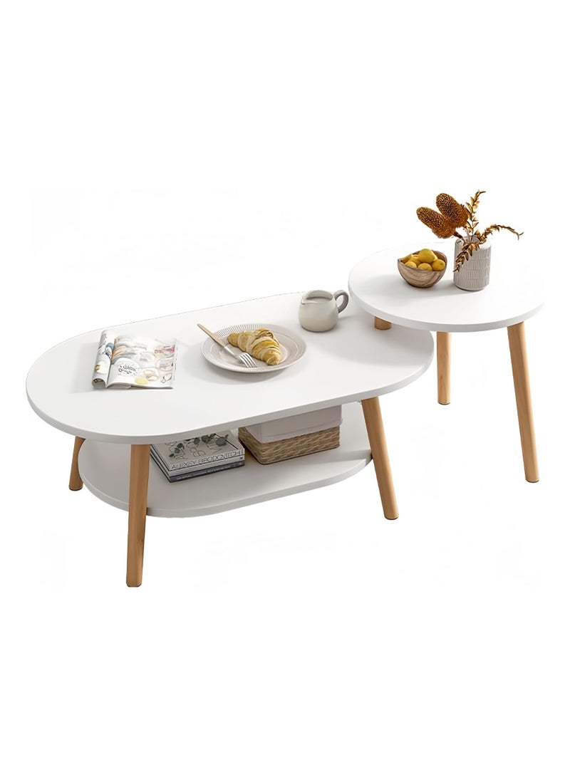 DubaiGallery Small Luxury Japanese Wood Coffee Tables Modern Coffee Table Bedroom Classic Bar Set Portable Room Accessories - Image 1