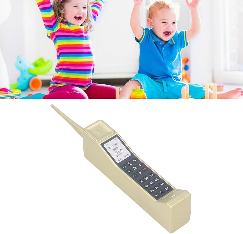 Vintage Retro Mobile Phone Model Gold Nostalgic 80s 90s Simulation Props Home Office Decor - Image 4
