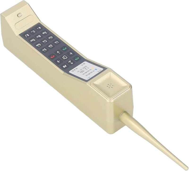 Vintage Retro Mobile Phone Model Gold Nostalgic 80s 90s Simulation Props Home Office Decor - Image 3