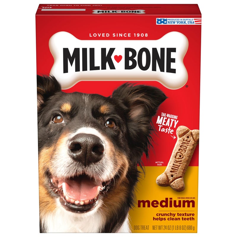 Milk-Bone Original Dog Treats Biscuits for Medium Dogs, 24 Ounces (Packaging May Vary) - Image 1