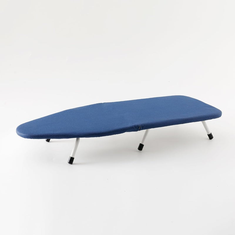Kuber Industries Kuber Industries Ironing Board Table Top Foldable Board for Ironing Portable Ironing Stand Iron Board Compact Space Saving Ironing Table for Dorms Laundry Rooms FR2403B Blue - Image 1