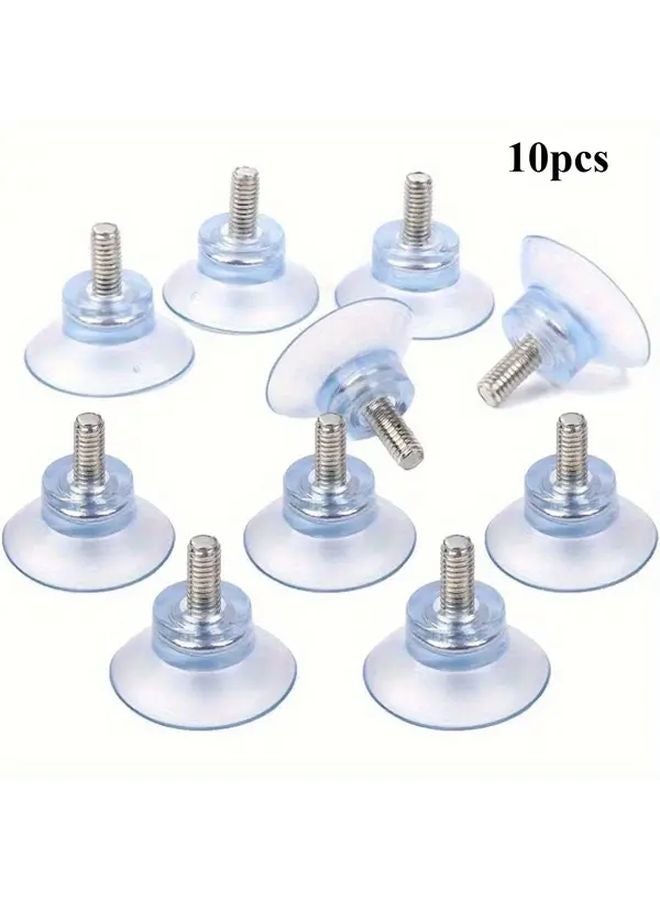 10pcs Transparent M6 Screw Rubber Suction Cups For Glass Table Top Replacement - Image 3