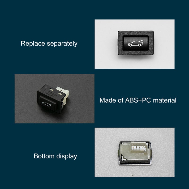 Tailgate Rear Trunk Switch Button Cover Replacement for BMW 1 2 3 4 5 6 7 X1 X3 X4 Z4 Series E60 E70 E90 F20 F22 F30 F36 F10 F01 F25 E84 E89 - Image 3