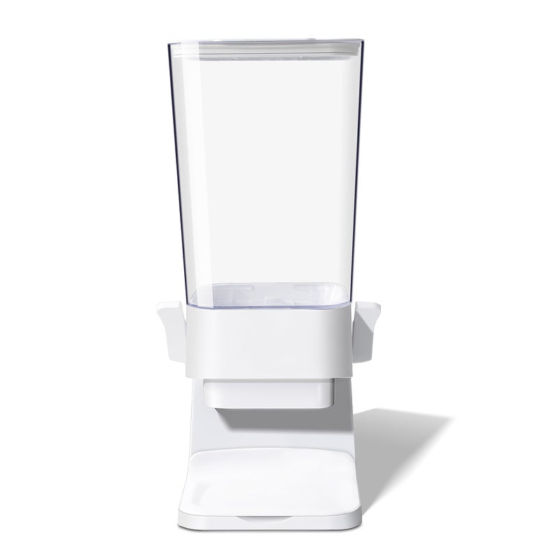 FHJP Cereal Dispenser Countertop 5L Cereal Containers Storage Dispenser for Pantry Large Dry Food Cereal Dispenser Not Easy to Crush Cereal Can Hold Oatmeal Candy Snack Grain Pet Food White 1Pc - Image 2