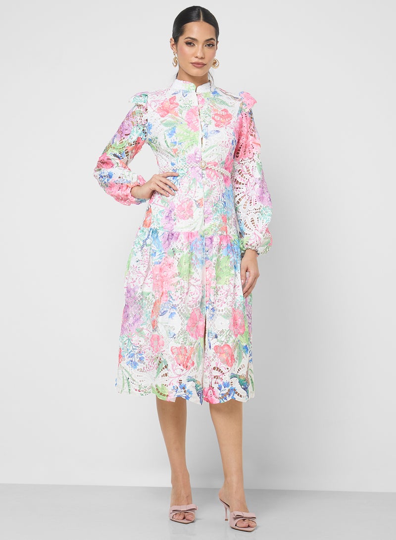 Khizana Floral Print Dress  - Image 4
