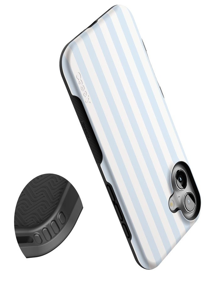 Casely iPhone 16 Plus Case | Blue Stripes | Sunday Best | Compatible with MagSafe | Bold Protective Design - Image 5