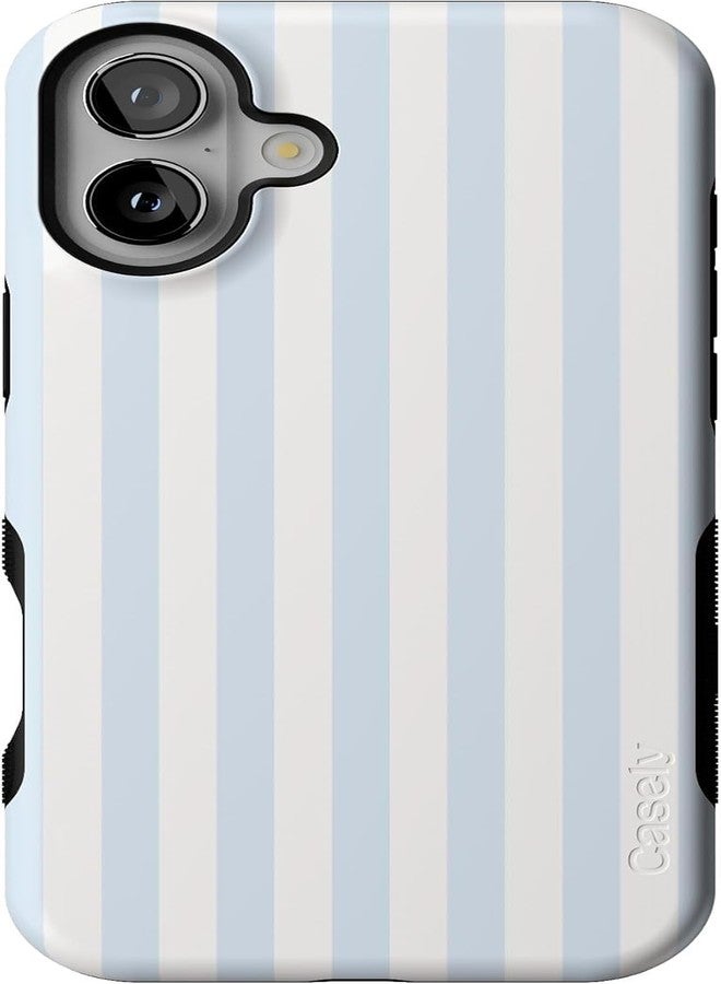 Casely iPhone 16 Plus Case | Blue Stripes | Sunday Best | Compatible with MagSafe | Bold Protective Design - Image 1