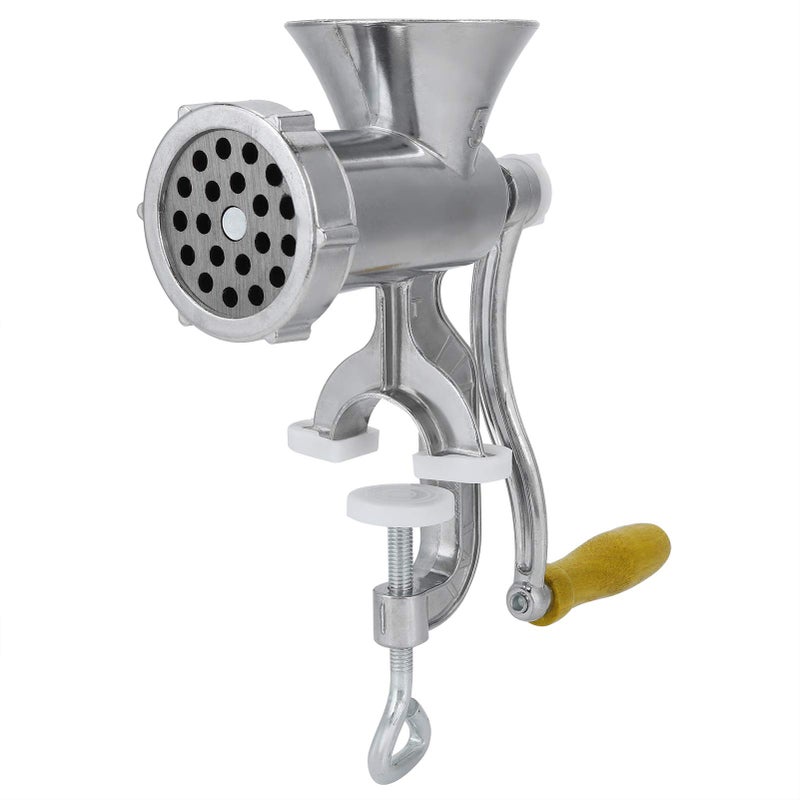 Manual Meat Grinder Multifunctional Heavy Duty Meat Mincer Sausage Stuffer Hand Crank Food Grinding Machine with Tabletop Clamp Dish Washer for Meat Sausage Home Use