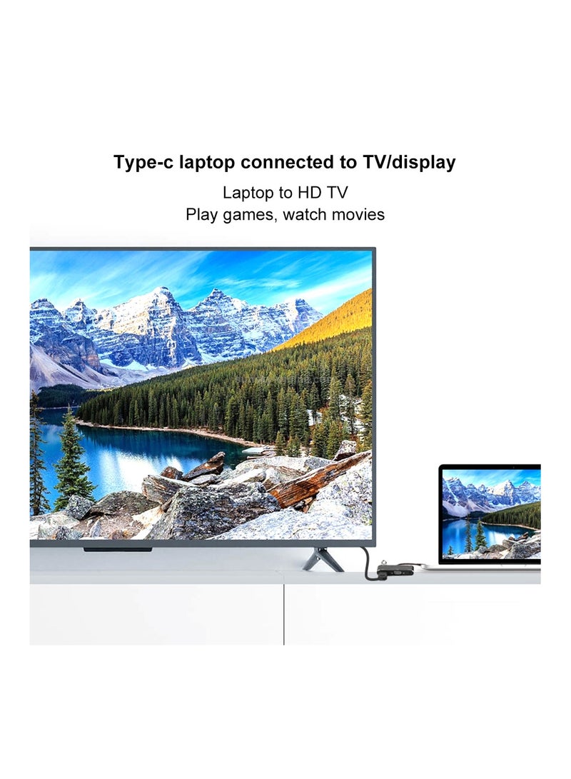 3-in-1 8 Pin + Micro USB + Type-C to AV + HDMI + VGA 15 Pin HD Audio Adapter Converter  - Image 5