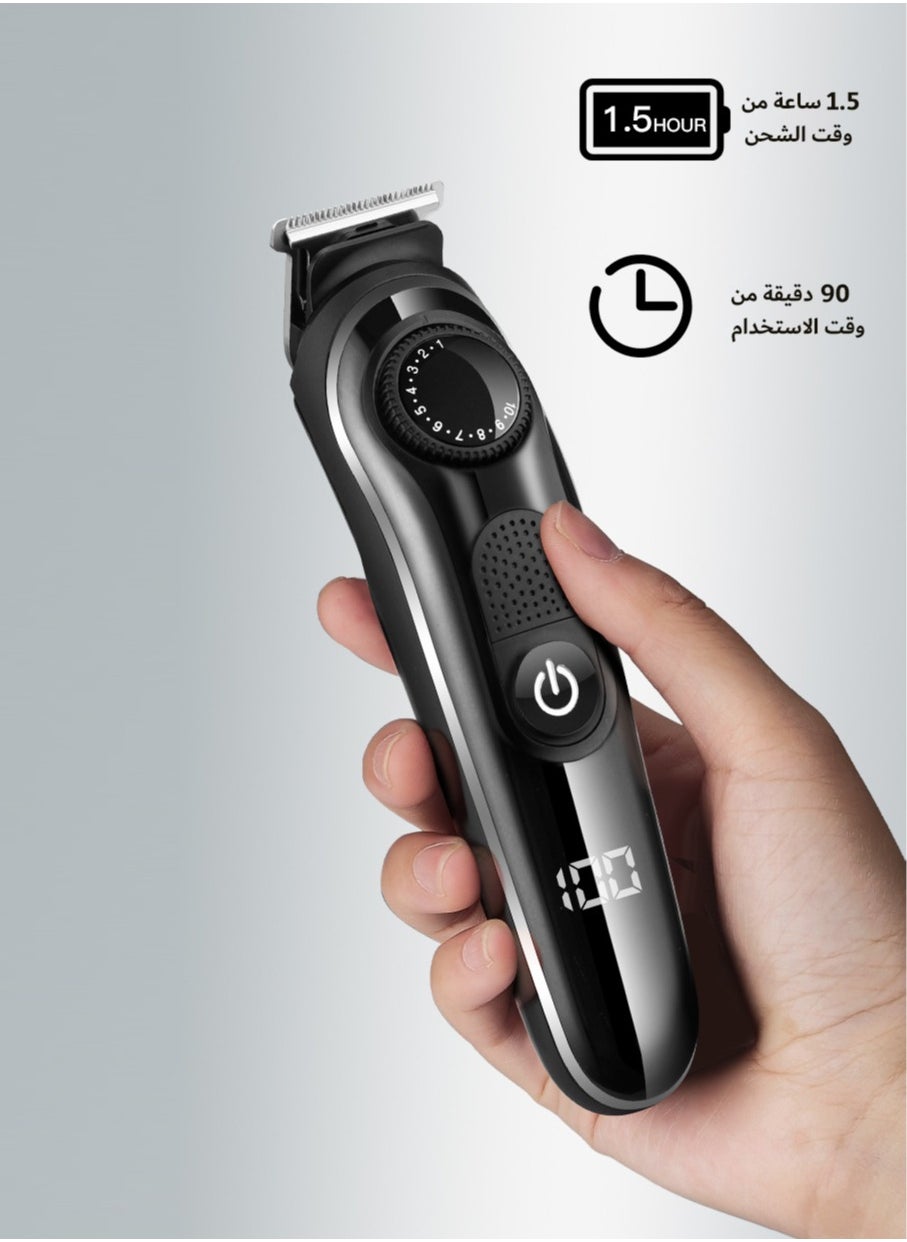 Trimmer for Men, 5-in-1 Hair Trimmer, Showerproof Body Shaver and Groomer for Sensitive Areas, Safe All-in-One Style Kit for Body, Underarms, Beard, Face, and Nose Hair - https://f.nooncdn.com/p/pzsku/ZD672B6355ADCAA75ADDFZ/45/_/1722327048/e51fb1fc-d432-42ea-8d37-71c420415c8e.jpg?format=jpg&width=original