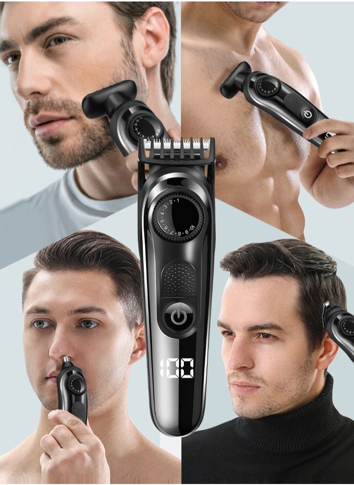 Trimmer for Men, 5-in-1 Hair Trimmer, Showerproof Body Shaver and Groomer for Sensitive Areas, Safe All-in-One Style Kit for Body, Underarms, Beard, Face, and Nose Hair - https://f.nooncdn.com/p/pzsku/ZD672B6355ADCAA75ADDFZ/45/_/1722327216/3fb5bcaf-d6d4-48a0-a771-5bd18e849671.jpg?format=jpg&width=original