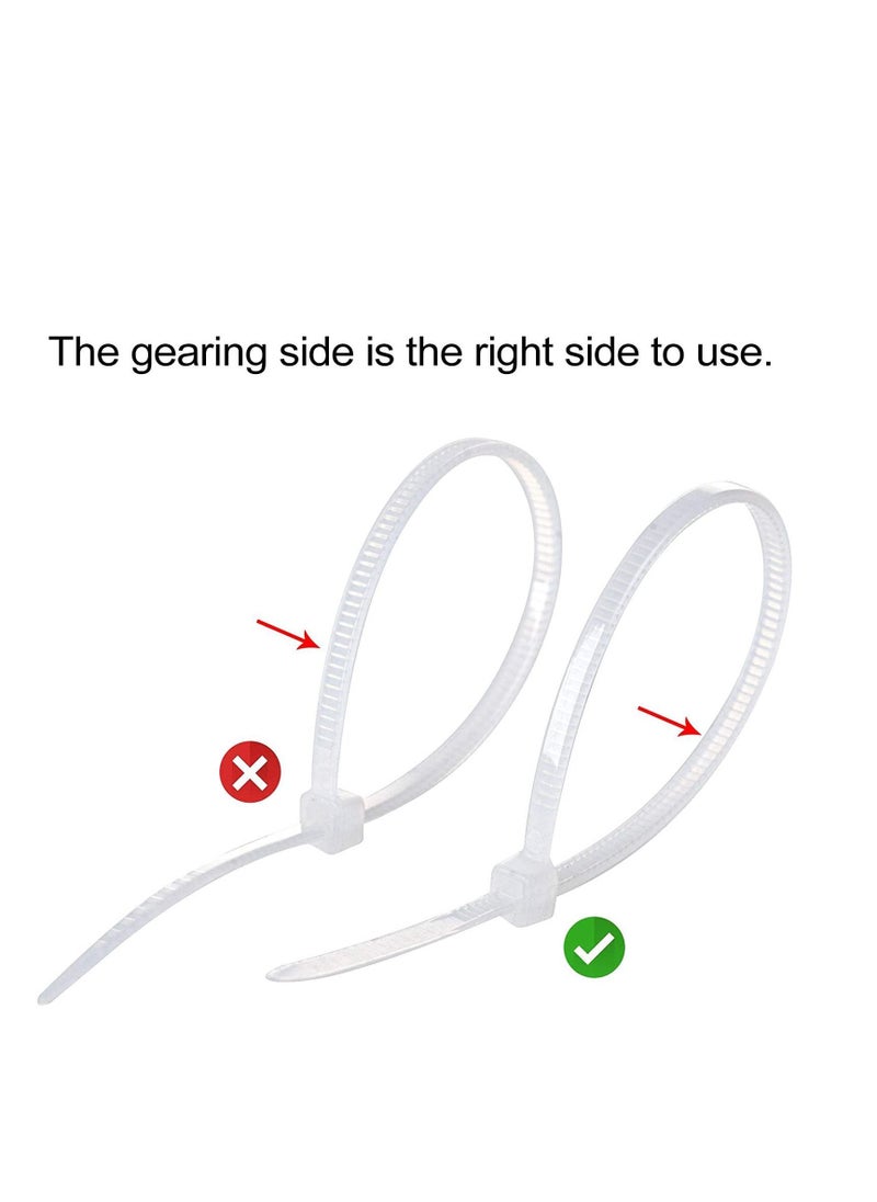 NIBEMINENT Cable Tie Mount,Strong Adhesive Mount,with Mounts Screw Hole Anchor Wire Base,for Clips Management Anchors Organizer Holders-600 PCS (white）  - Image 2