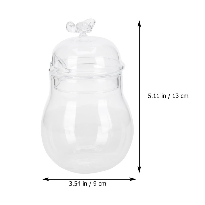 Glass Honey Jar Set With Lid And 2 Stirring Bars 250ml Kitchen Storage Container - Image 3