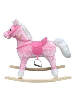 Lovely Baby Lovely Baby LB 401 Kids Wooden Base Soft Material Rocking Horse Pink  - Image 2