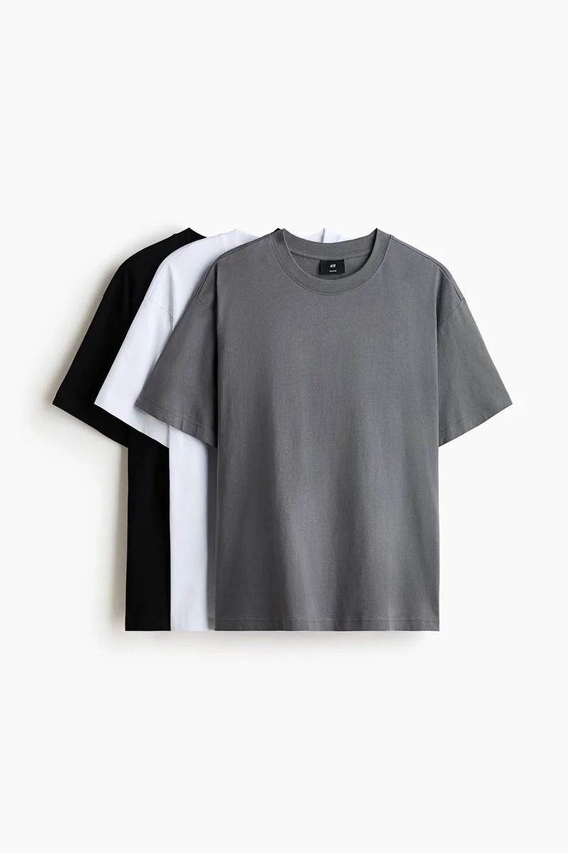 H&M 3-pack Relaxed Fit T-shirts