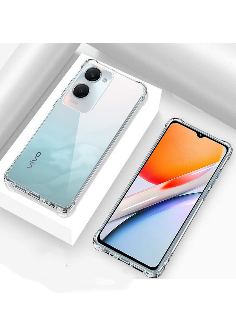 Theodor Vivo Y37 Clear Case, Shock-Absorption TPU Cell Phone Cover with Reinforced Corners, Soft Flexible & Crystal Clear Protective Bumper Case - Image 4