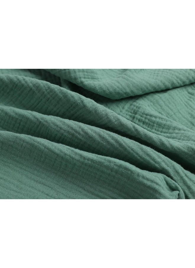 Onacosht Onacosht Muslin Bassinet Sheets 33" x 19" Compatible with Mika Micky, KoolaBaby (3 in 1), BabyBond, HARPPA and RICUTON Bedside Bassinet, 2 Pack for Baby Boy and Girl, Grey and Green  - Image 2