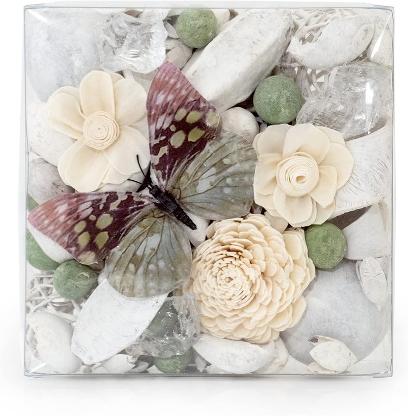 ANDALUCA Maison Box Fragrance Potpourri Decorative Vase & Bowl Filler Home Décor (Paperwhite & Aloe) - Image 1